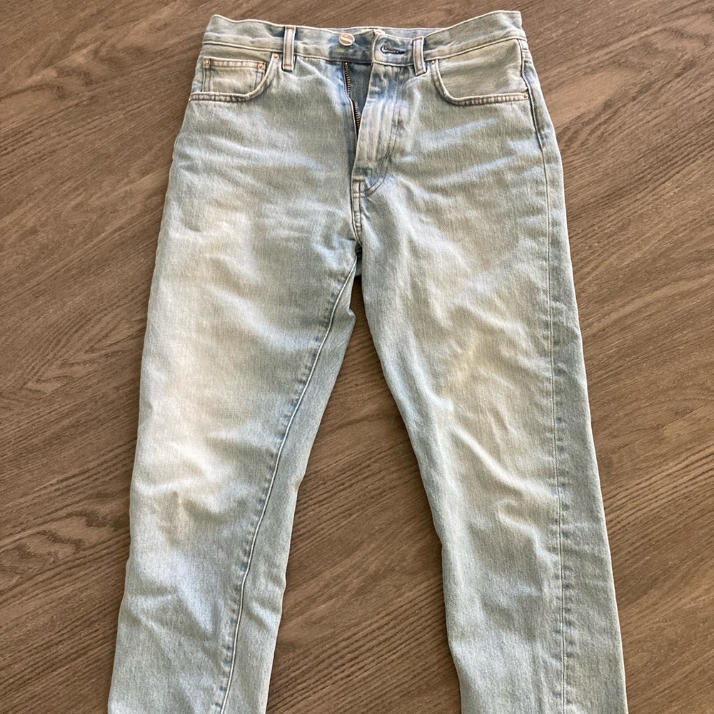 Totême twisted seam jean light wash